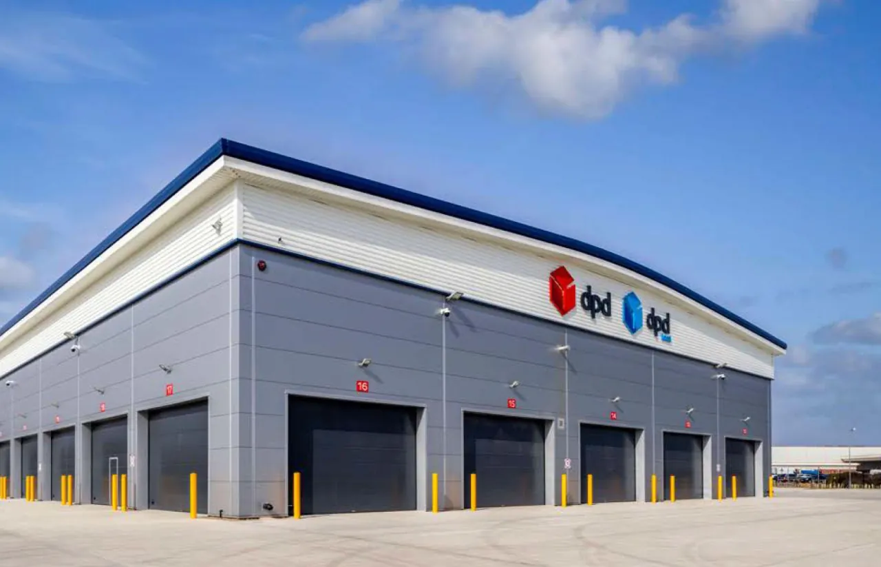 The DPD distribution warehouse, Washington